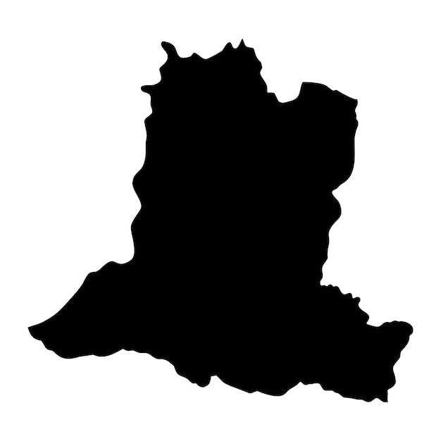 ベクトル バッセ・コット県地図 中央アフリカ共和国の行政区画