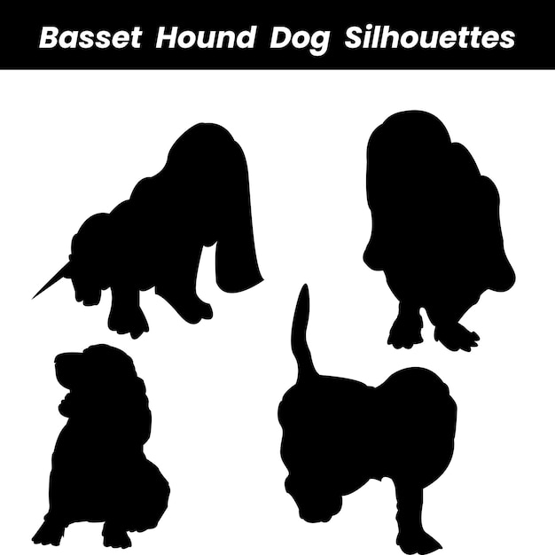 Basset Hound Dog silhouette