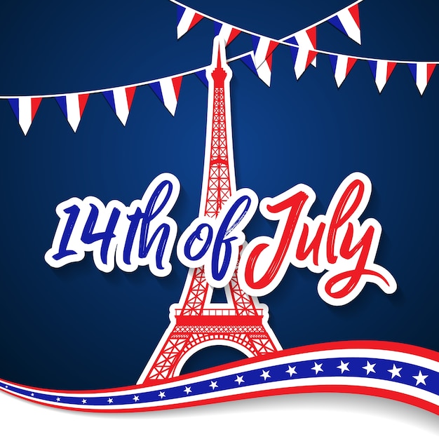 Bastille day 14th of july, vive la france, france celebrate