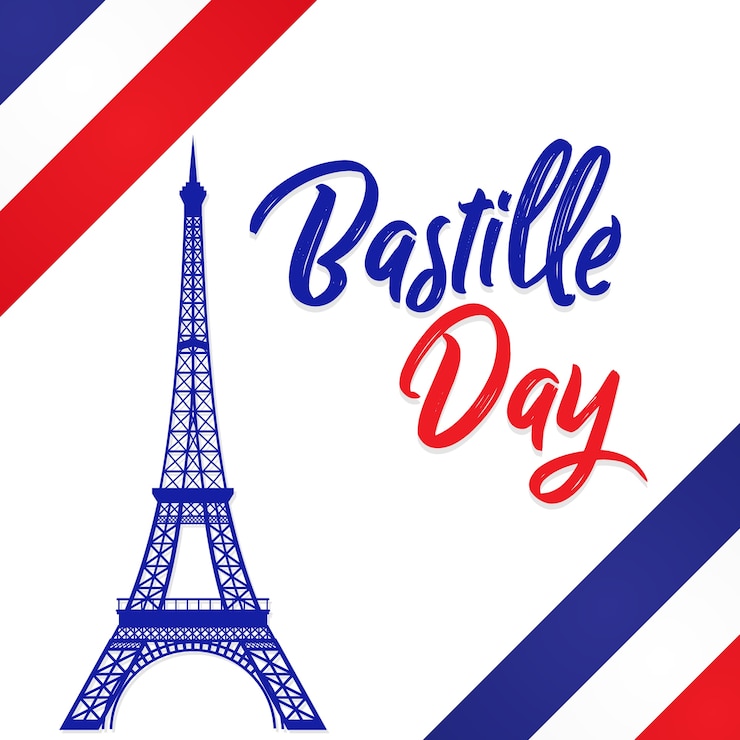 Vector bastille day 14th of july, vive la france, france celebrate