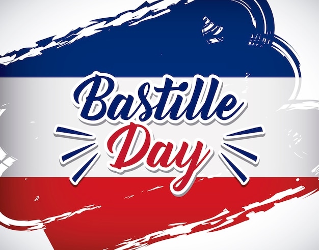 Vector bastille day design