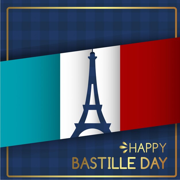 Bastille day illustration