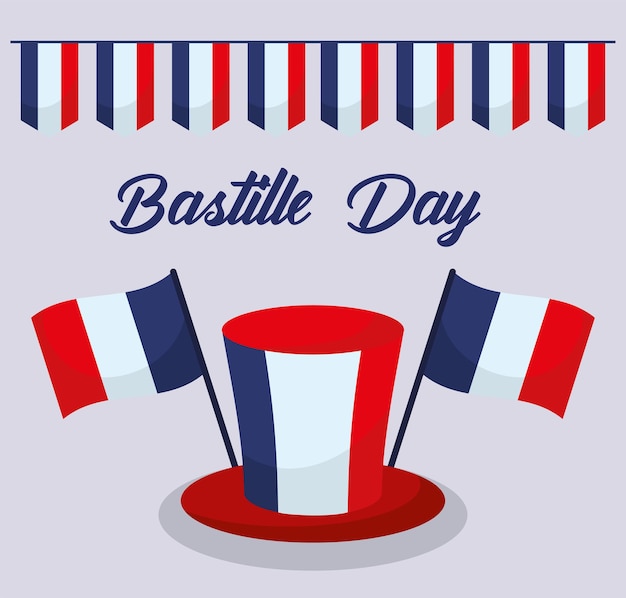 Bastille day illustration