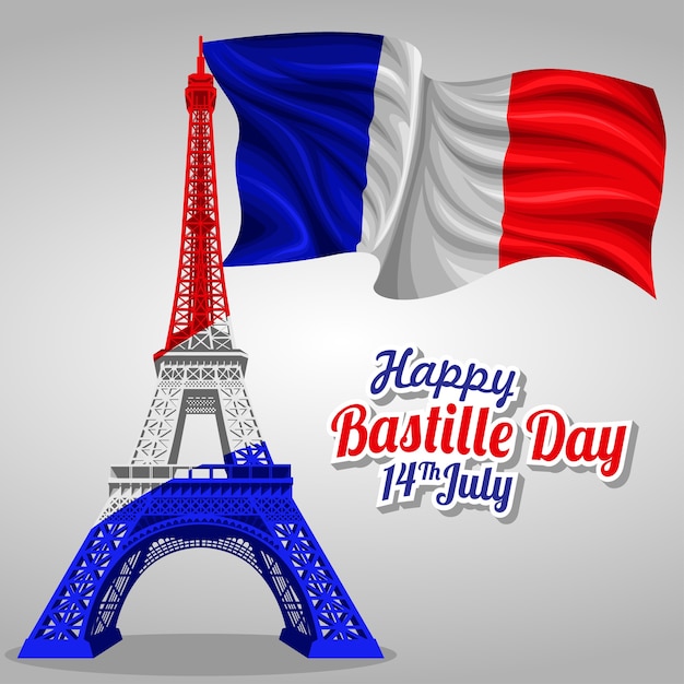 Vector bastille day vector template