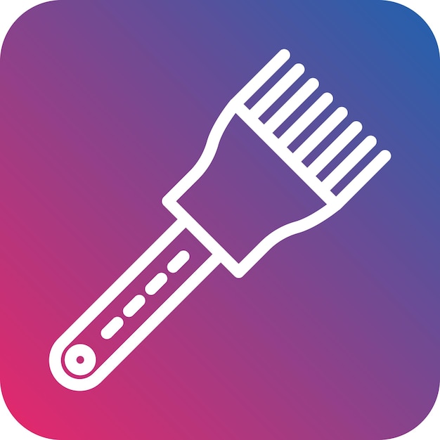 Vector basting brush icon style