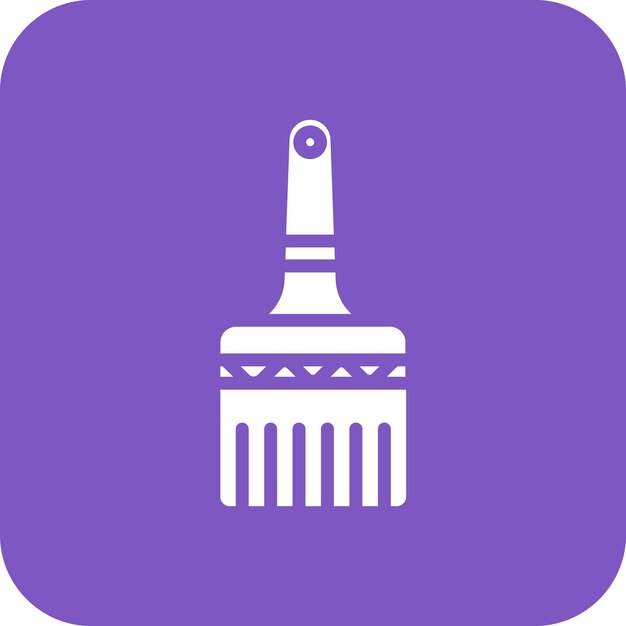 Vector basting brush vector icon illustration of restaurant iconset