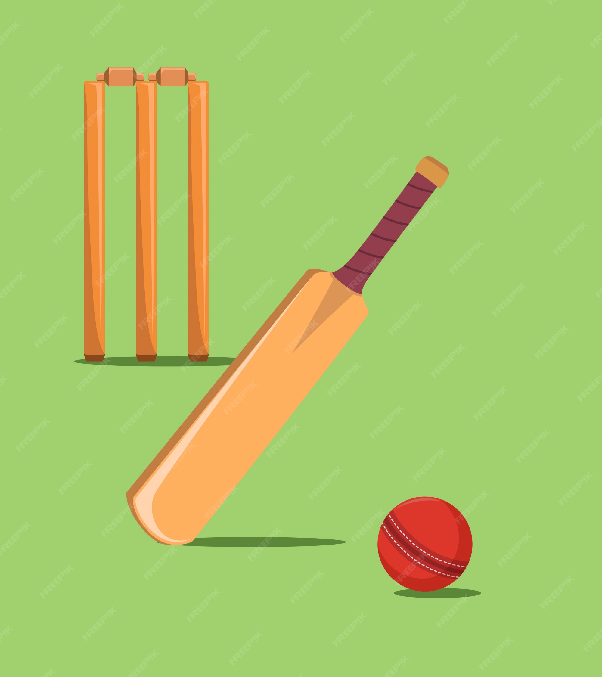 Premium Vector | Bat ball Premium Vector | Bat ball