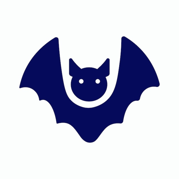 Bat glyph icon halloween and holiday flying animal