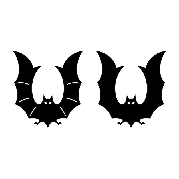 Vector bat halloween cartoon character