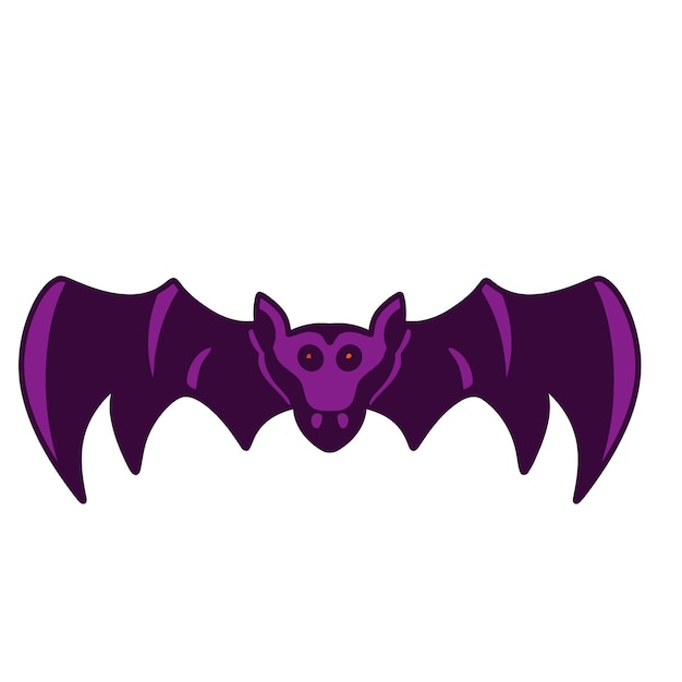 Bat Hallowen Doodle Icon