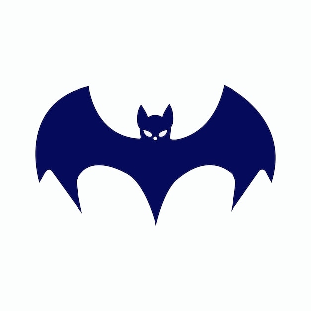 Bat icon Halloween and holiday flying animal