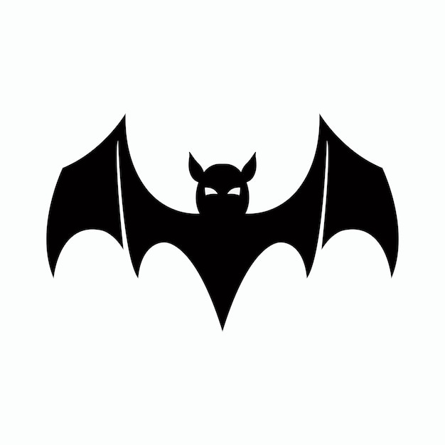 Bat icon Halloween and holiday flying animal