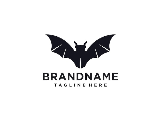 Bat icon illustration on white background bat logo design vector