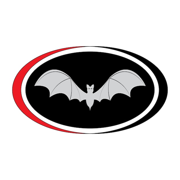 Шаблон векторного логотипа летучей мыши