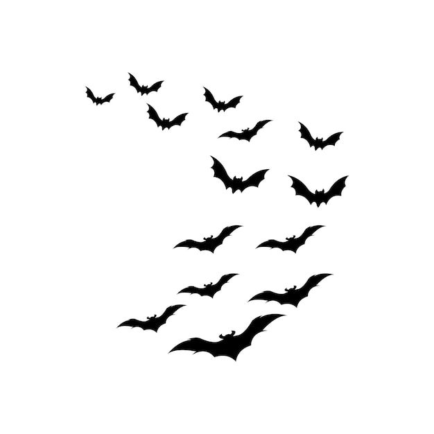 Bat icon for web Isolated on white background illustration