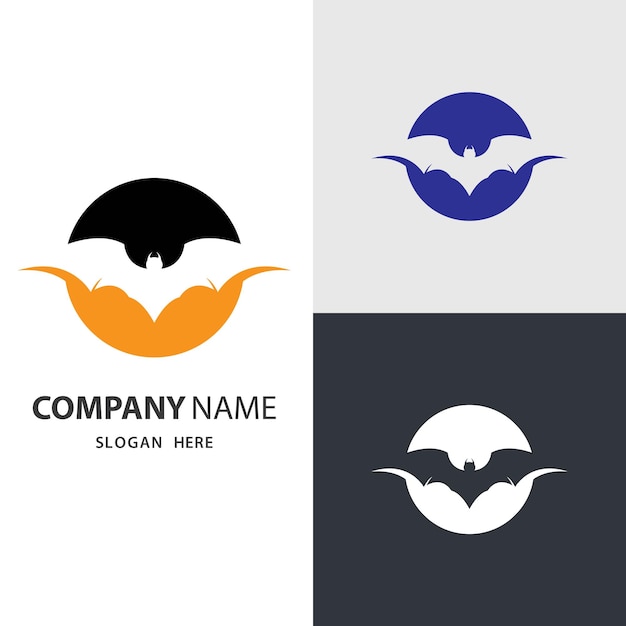 Bat images logo design