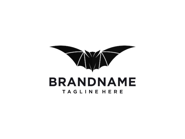 Bat logo animal and vector wings black halloween vampire gothic illustration design bat icon