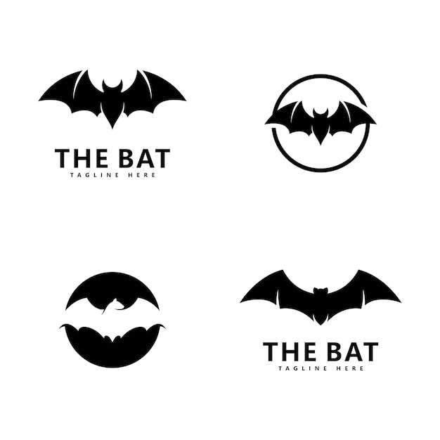 Vector bat logo template vector illustration