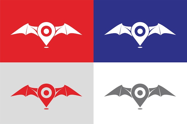 bat map logo set