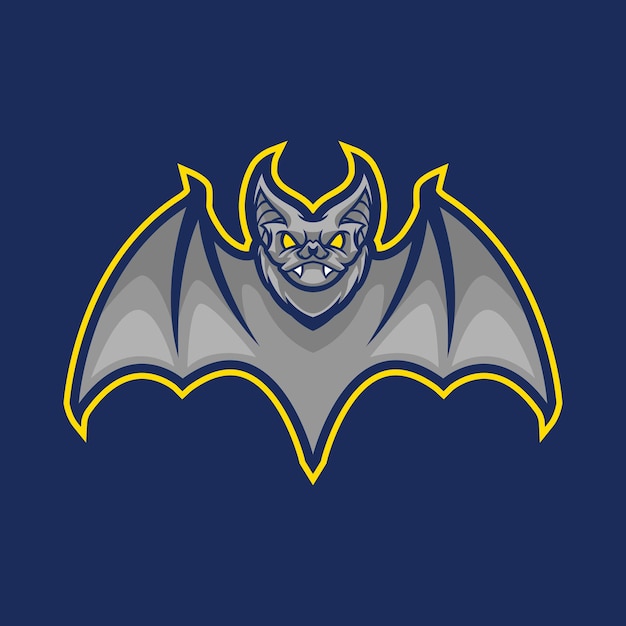 Bat mascot logo design