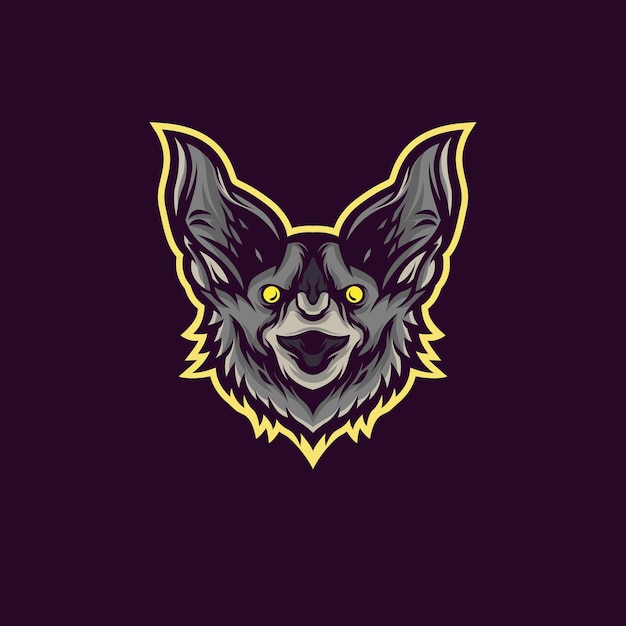 Vector bat mascot