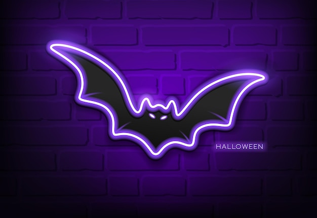 Bat neon light