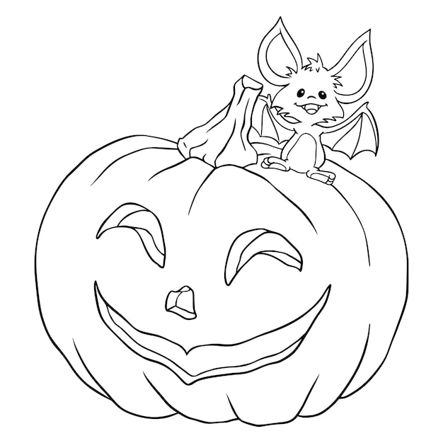 Bat on a Pumpkin