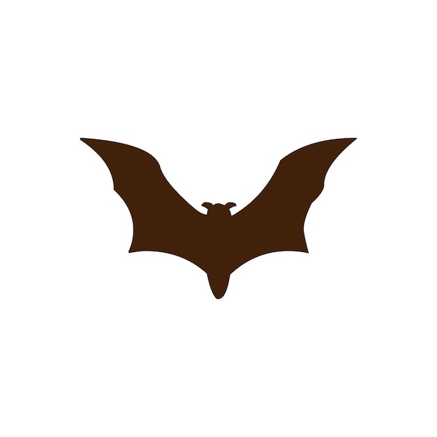 Vector bat silhouette design element