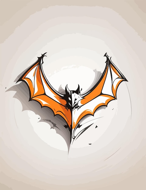 bat silhouette illustration vector