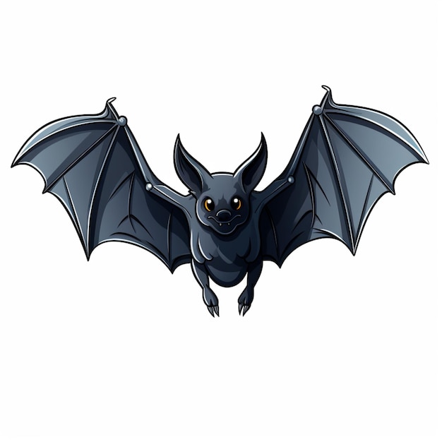 Bat tekening geïsoleerd op doorzichtige achtergrond