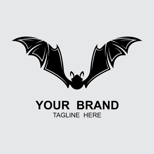 bat vector icon logo template illustration design