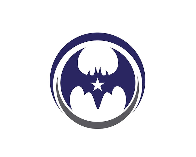 Bat vector icon logo template