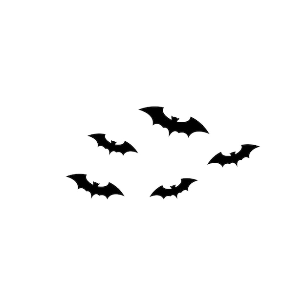 Bat vector icon logo template