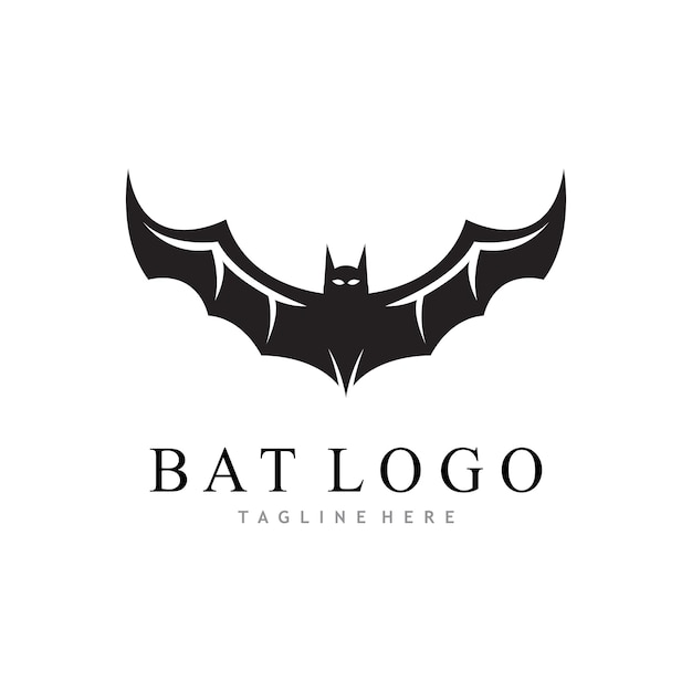 Bat vector icon logo template