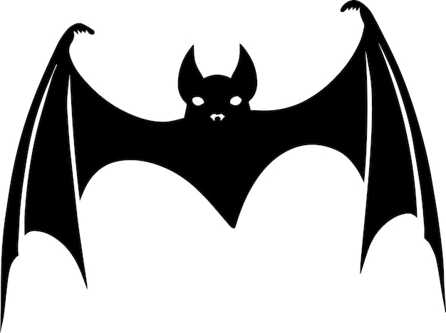 Illustrazione della silhouette vettoriale del pipistrello