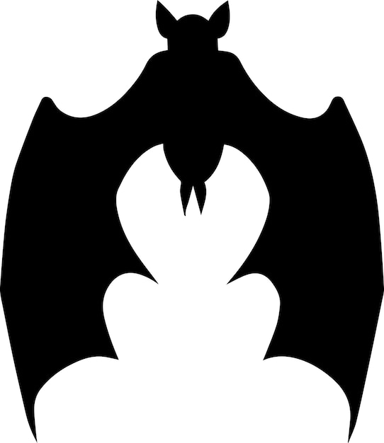 Bat vector silhouette illustration