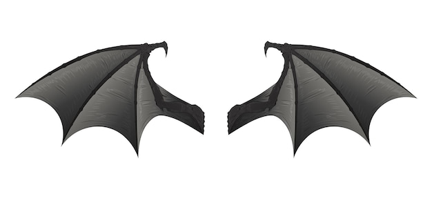 Vector bat wings