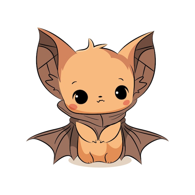 A bat with a cape on it sits on a white background.