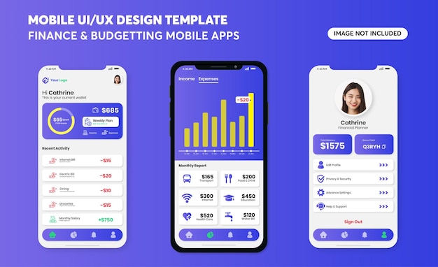 Batch 14 для epsFinance и бюджетирования Мобильных приложений UI UX шаблон