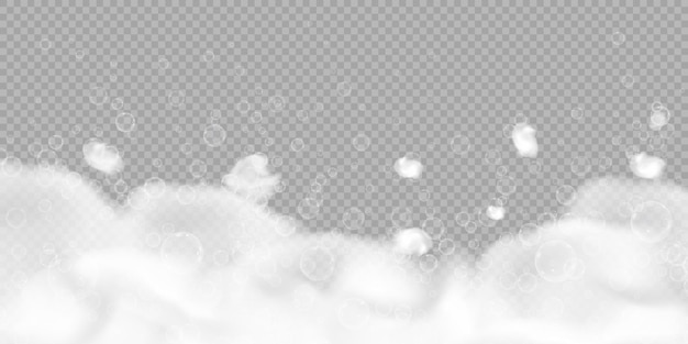 거품 일러스트와 함께 목욕 거품