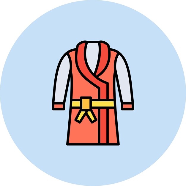 Bath Robe icon vector image Can be used for Clothes