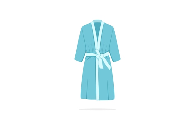 Vector bathrobe vector isolated on white background