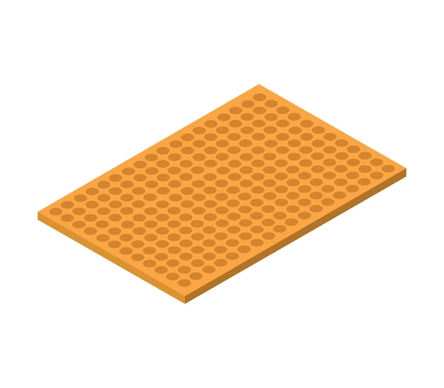 Bathroom carpet isometric