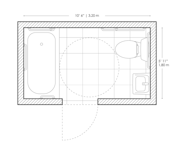 Bathroom layout