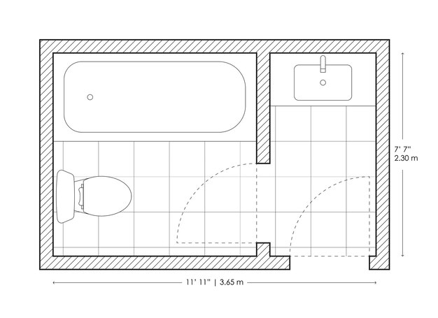 Vettore disponibilità del bagno