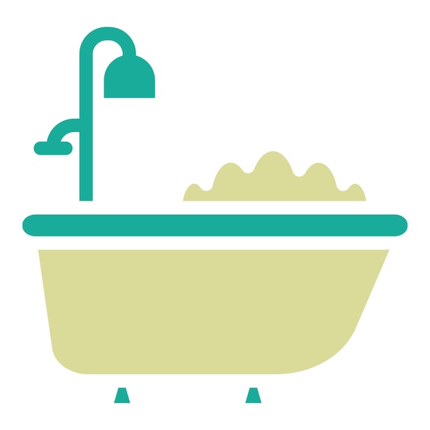 ベクトル bathtub vector icon illustration of house cleaning iconset