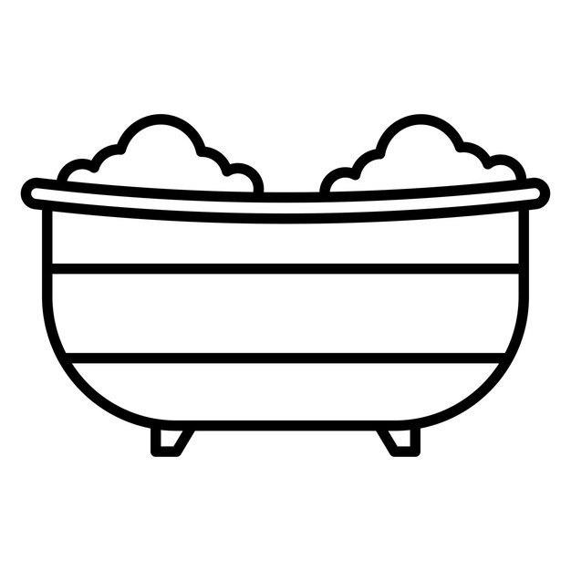 Bathtub Vector Illustration Style