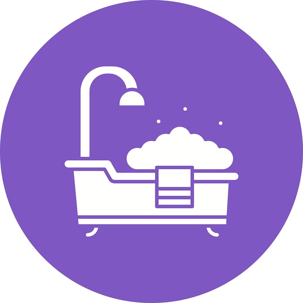 Bathtub Vector Illustration Style