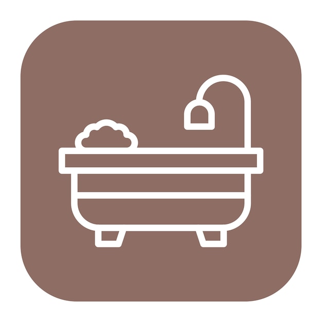 Vector bathtub vector illustration