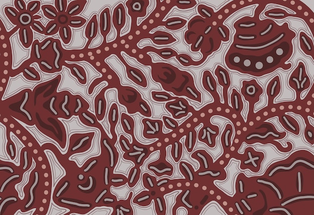 Batik Etnische Javaanse Patroon Vector Achtergrond Illustratie Bango Tulak